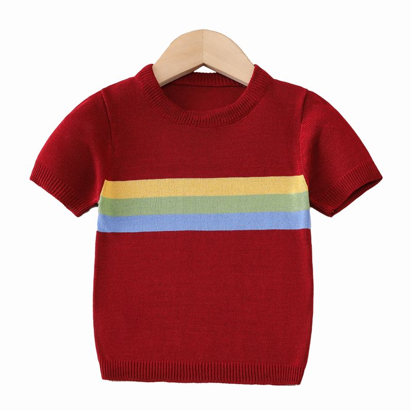 Rainbow Stripes Sweater Sweater เด็ก