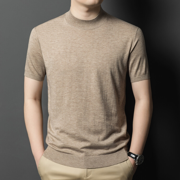 เสื้อสเวตเตอร์เสื้อสวมหัวเสื้อแขนสั้น