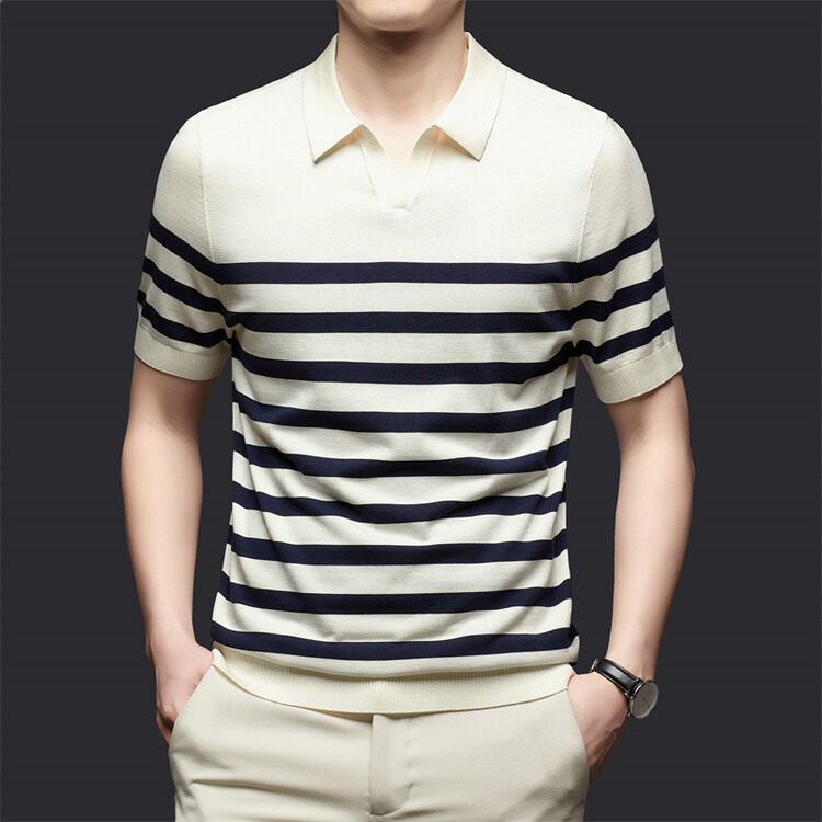 เสื้อสเวตเตอร์เสื้อสวมเสื้อคลุมแขนสั้นของ Jonny Collar